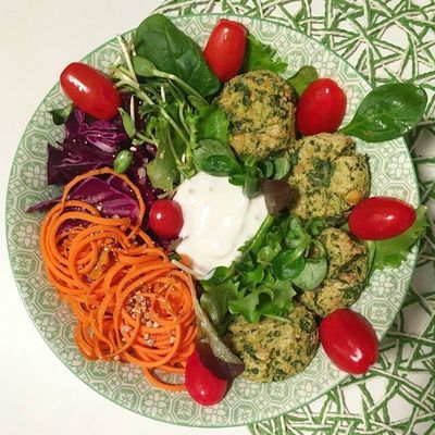 Green falafels