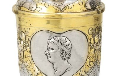 Grand gobelet couvert en argent et vermeil par Simon Wickert, Augsbourg, vers 1680