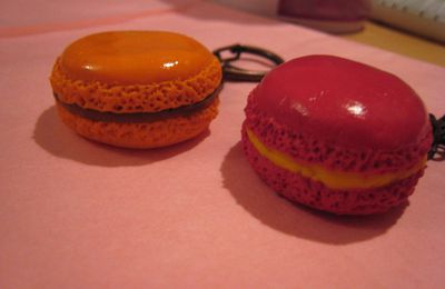 macarons porte cles