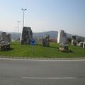 Rond-point à Torrelavega (Espagne)