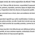 Exposition du 7 mai à pôle de services