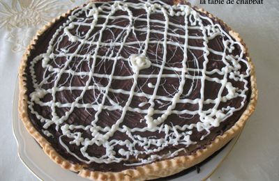 TOU BICHVAT...TARTE AUX POIRES-CHOCOLAT...MIAM !!!!