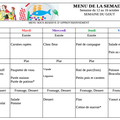 Menu du 12 au 16 octobre 2015