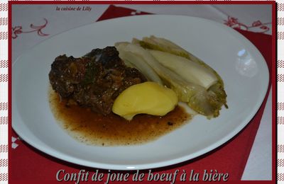 Confit de joue de boeuf à la bière 