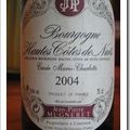 Hautes côtes de nuits blanc du domaine Mugneret J.P.