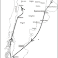 Parcours en Argentine Novembre, parcours avion(Est et Sud)  9000 km