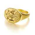 English, circa 1600, Signet ring with a posey