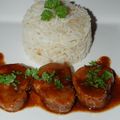 Filet mignon de porc au miel à l'orientale