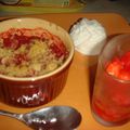 Crumble aux fraises