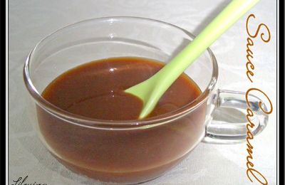 Sauce au caramel (à base de lait concentré non sucré)...