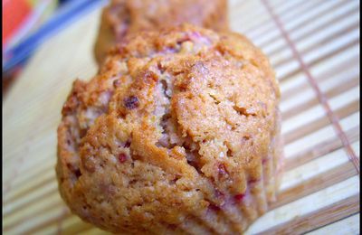 Muffins aux framboises fraiches & confiture