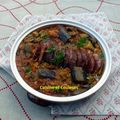Aubergines confites à la Morteau 