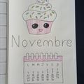 Bullet journal de novembre