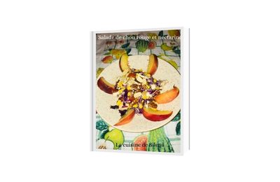 Salade de chou rouge et nectarine