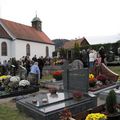 VEPRES DE LA TOUSSAINT ET PROCESSION AU CIMETIERE DE BOURBACH-LE-HAUT