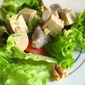 Salade folle au foie gras