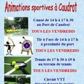 Animations sportives en Juillet et Août 2013 à CAUDROT
