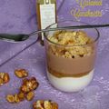 Verrine caramel, chocolat, cacahuètes