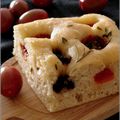 FOCACCIA AUX TOMATES CERISES & AUX OLIVES NOIRES 