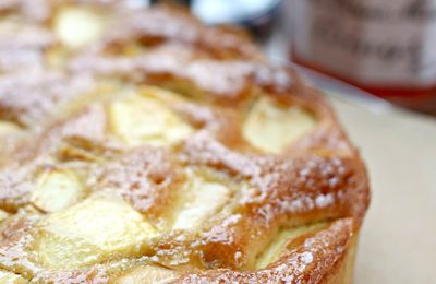 Gâteau simple et bon pommes-verveine {recette}