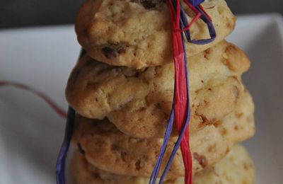 Cookies au chocolat noir et pralinoise