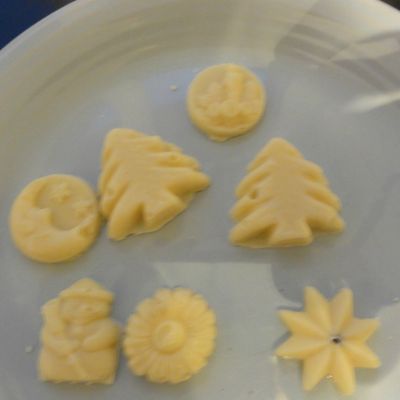 Petites décorations de noël en chocolats