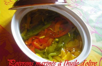Poivrons marinés à l'huile d'olive