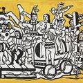 Fernand Léger (1881-1955) - La grande parade sur fond jaune 
