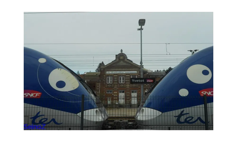 La gare d'Yvetot (76)