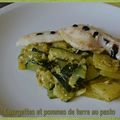 Courgettes et pommes de terre au pesto