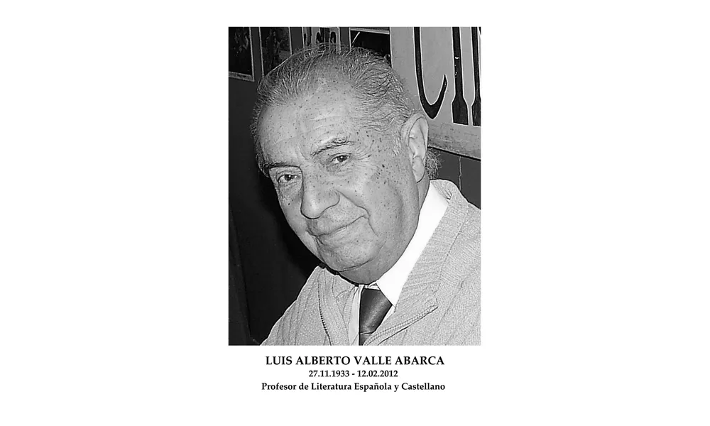 Profesor Luis Valle Abarca