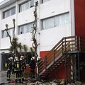 Sapeurs-pompiers volontaires en exercice