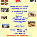 Soirée Pays Basque Samedi 26 octobre 2019 à 20h