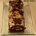 Bûche de noël : banane chocolat