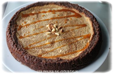 Cheesecake gourmand au café