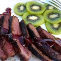 Magret de canard aux kiwis