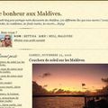 Le bonheur aux Maldives