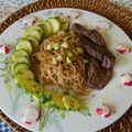 Les courgettes al dente  