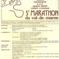 Publicité 5ème Marathon du Val de Marne