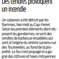 Incendie d'un cabanon
