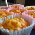 Muffins carottes/lardons/fromage