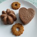gâteaux crus diététiques cacaotés aux biscuits à l'anis avec psyllium et yaourt (sans oeufs, sans sucre ajouté et sans cuisson)
