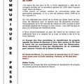 Cantonales 2011 : communiqué de presse du Parti Socialiste