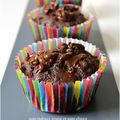..Double chocolate muffins, sans gluten et sans matière grasse, mais plein de gourmandise..