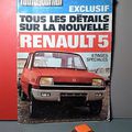 Renault 5, deux anciens numéros de l'Autojournal qui lui sont consacré... La présentation et l'essai de cette petite citadine !