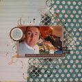 Scrapbooking page : Be happy and smile