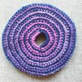 frisbee spirale violette