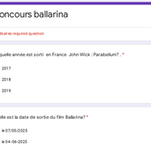 Concours ballarina