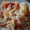 Salade de riz surimi/ananas sauce coktail 