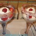 Coupe d'amour fraises et framboises